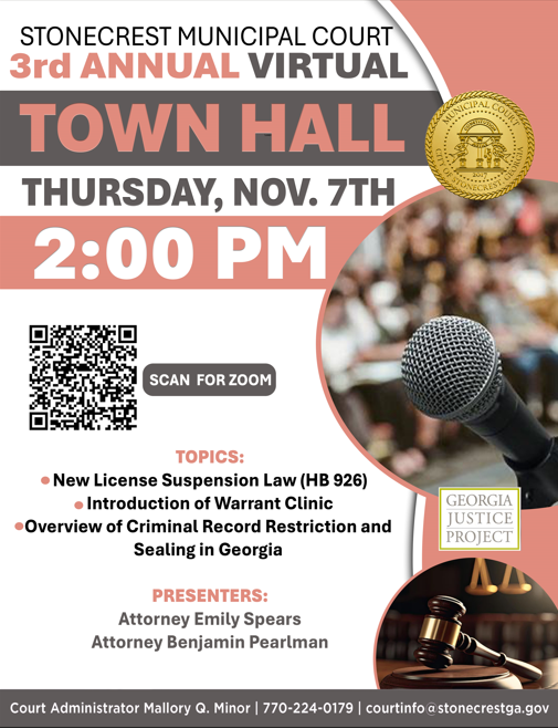 Municipal Court Virtual Town Hall